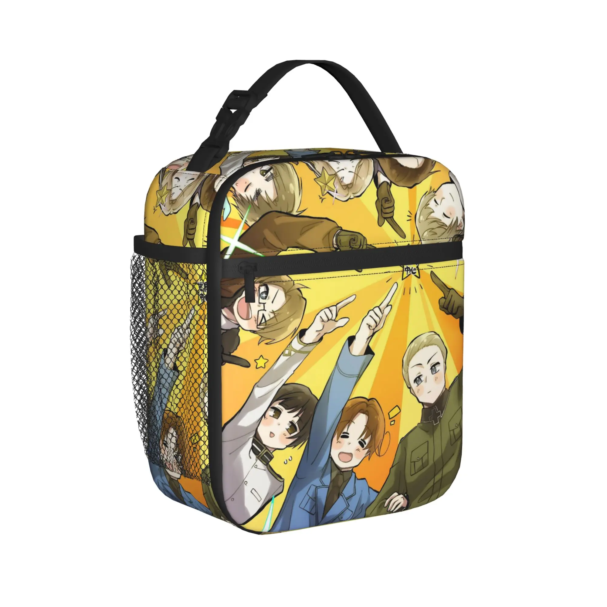Hetalia Axis Powers Insulated Lunch Bag for Men Women  Food Container Bags Leakproof Thermal Cooler Bento Box For Travel
