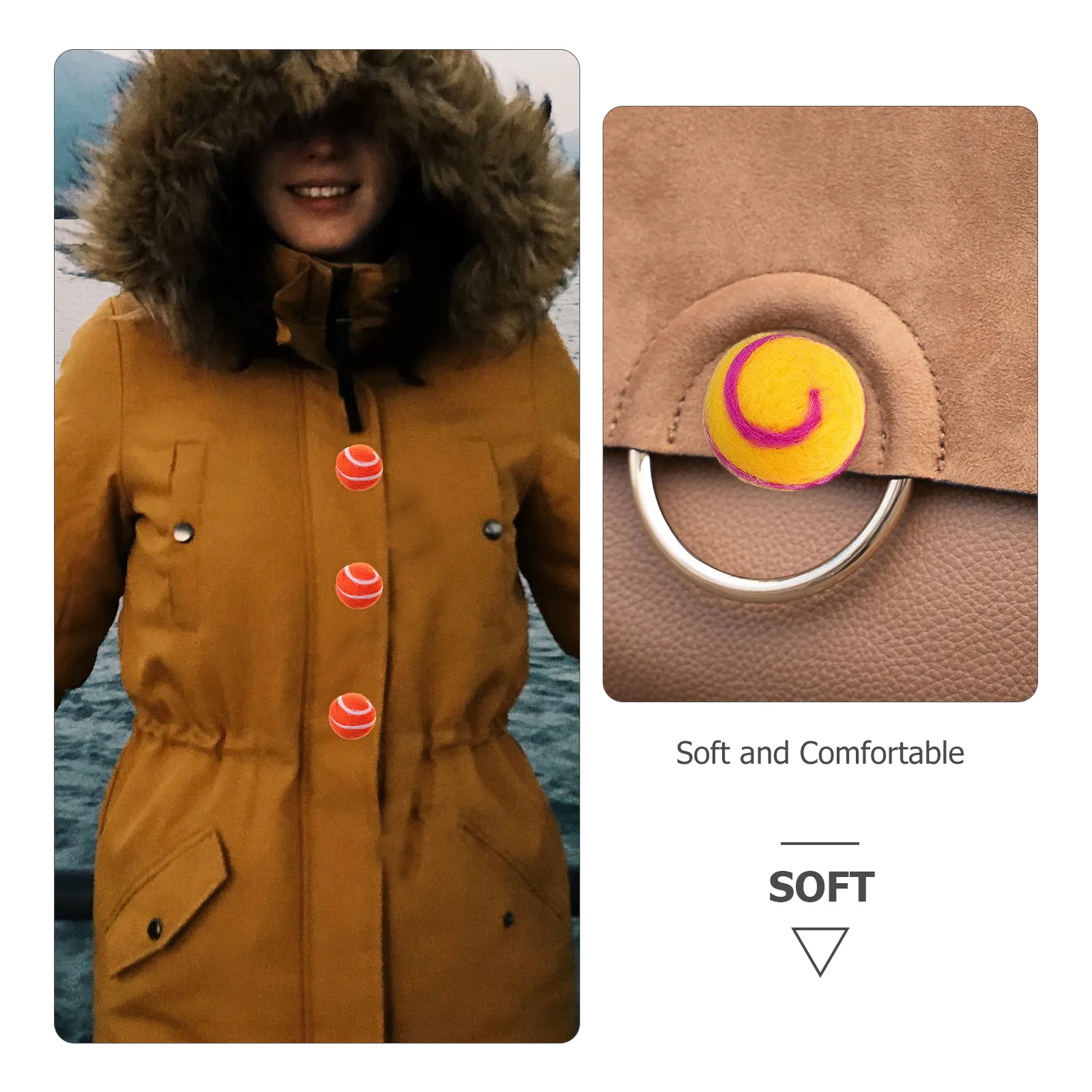 

12pcs Wool Felt Balls Craft Pompoms Diy Decorative Accessories Colorful Small Pom Poms For Clothes Jewelry Making Handicraft