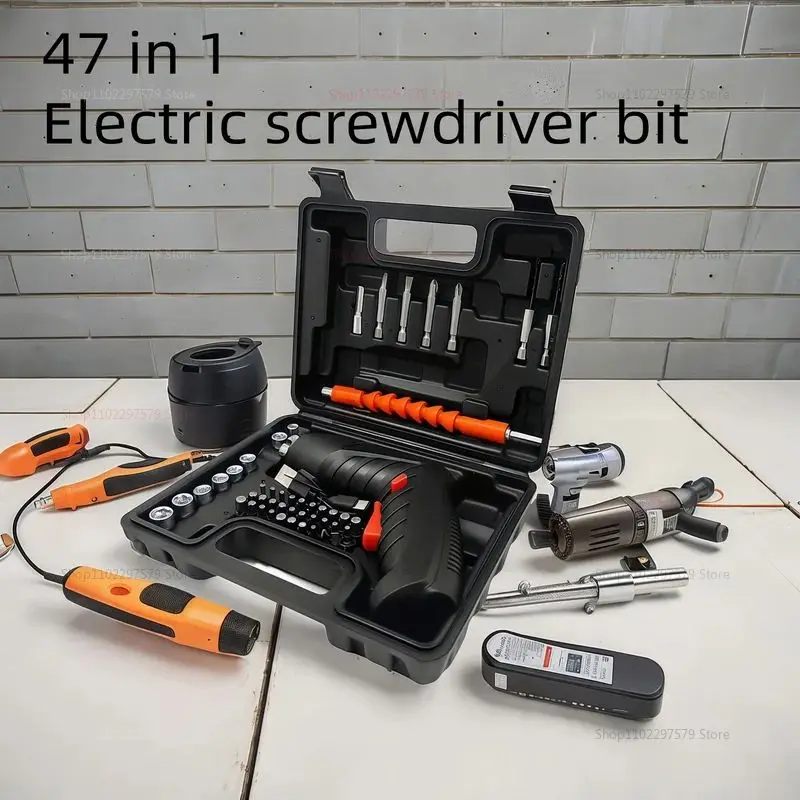 47pcs Rechargeable Electric Screwdriver Kit 3.6V Cordless Lithium Power Tool Set 1800mAh Battery Powered Portable Cordless view 5