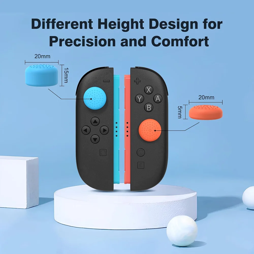 Thumb Grips Compatible with Nintendo Switch 2, Enhanced Gaming Grip, Joycon Grip Button Stick Cover, Improve Control