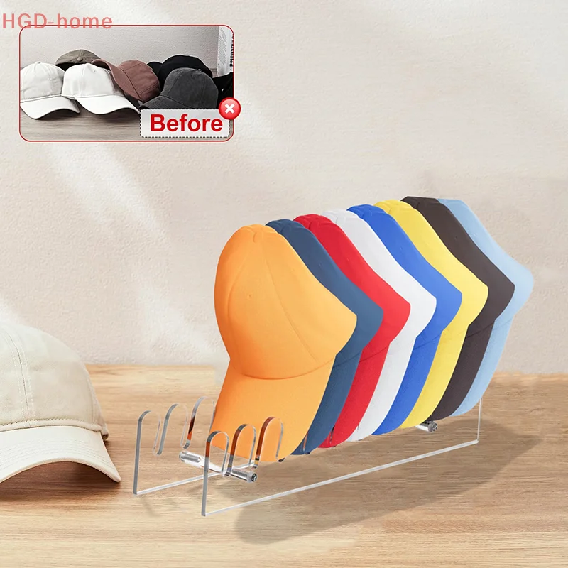 Hat Stand For Baseball Caps, Acrylic Hat Holder, Clear Hat Display, Hat Organizer, Hat Rack With Smooth And Rounded Edges
