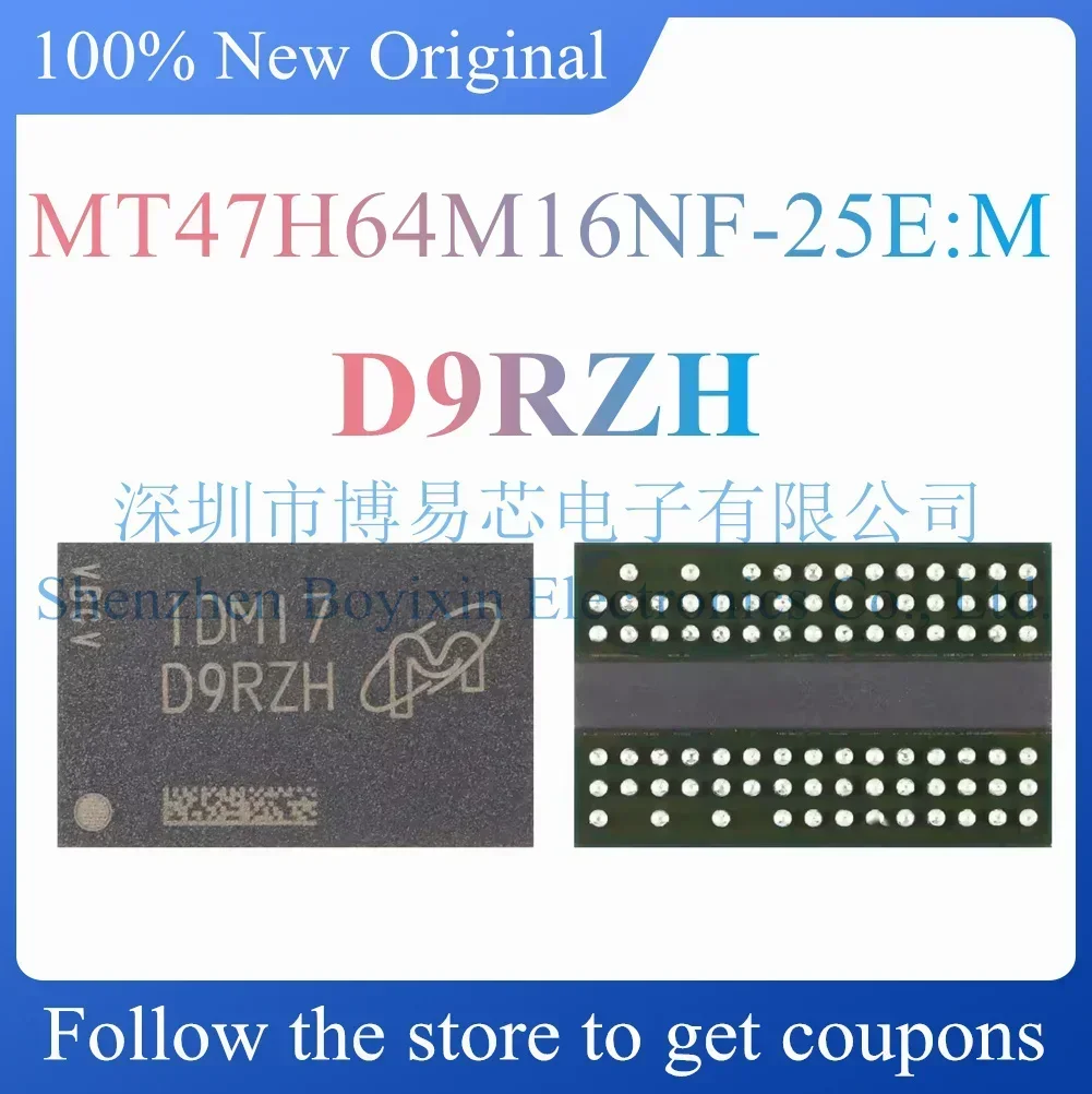 

NEW MT47H64M16NF-25E:M.D9RZH.Original Product.BGA-84
