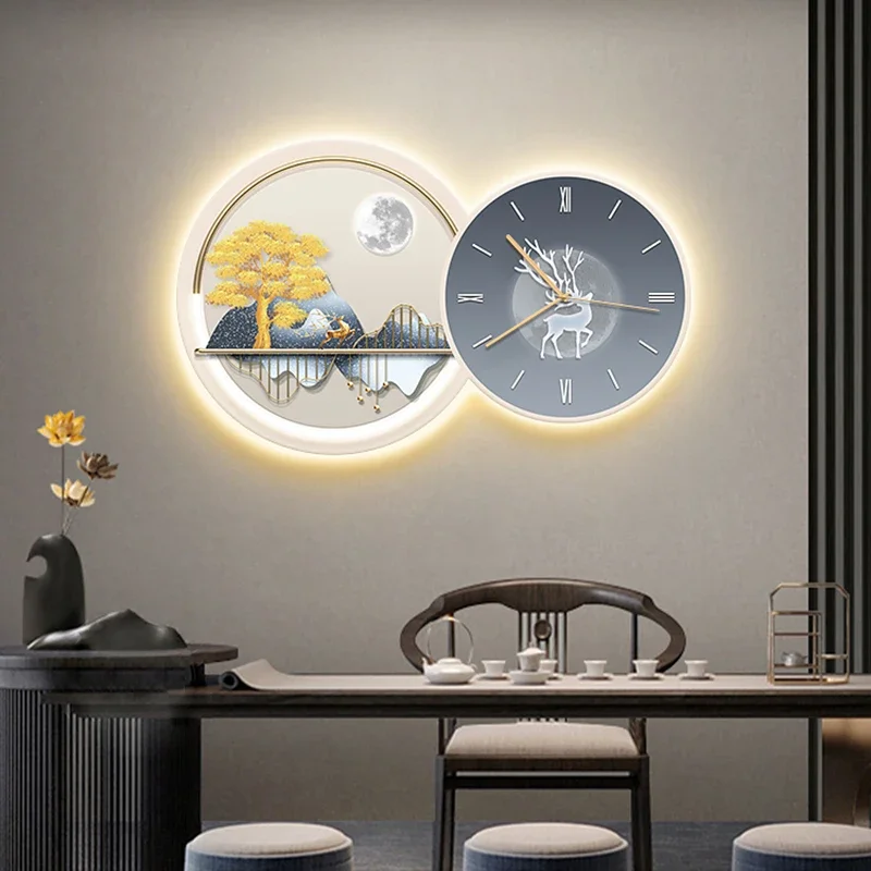 

Luxury Wall Clocks Art Mural Big Size Led Living Room Design Wall Watch Fashion Nordic Creative Reloj De Pared Home Decoration