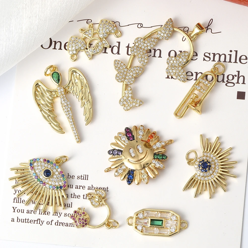 

Juya Handmade Girl Angel Greek Evil Eye Charms For DIY Women Kids Fashion Pendant Jewelry Making
