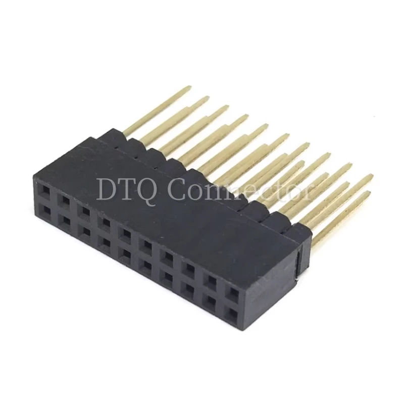 5pcs 2.54mm Pitch PC104 20 40 64 80 Pin 2x10 2x20 2x32 2x40 Long Double Row Straight Female Header Socket Connector For Arduino