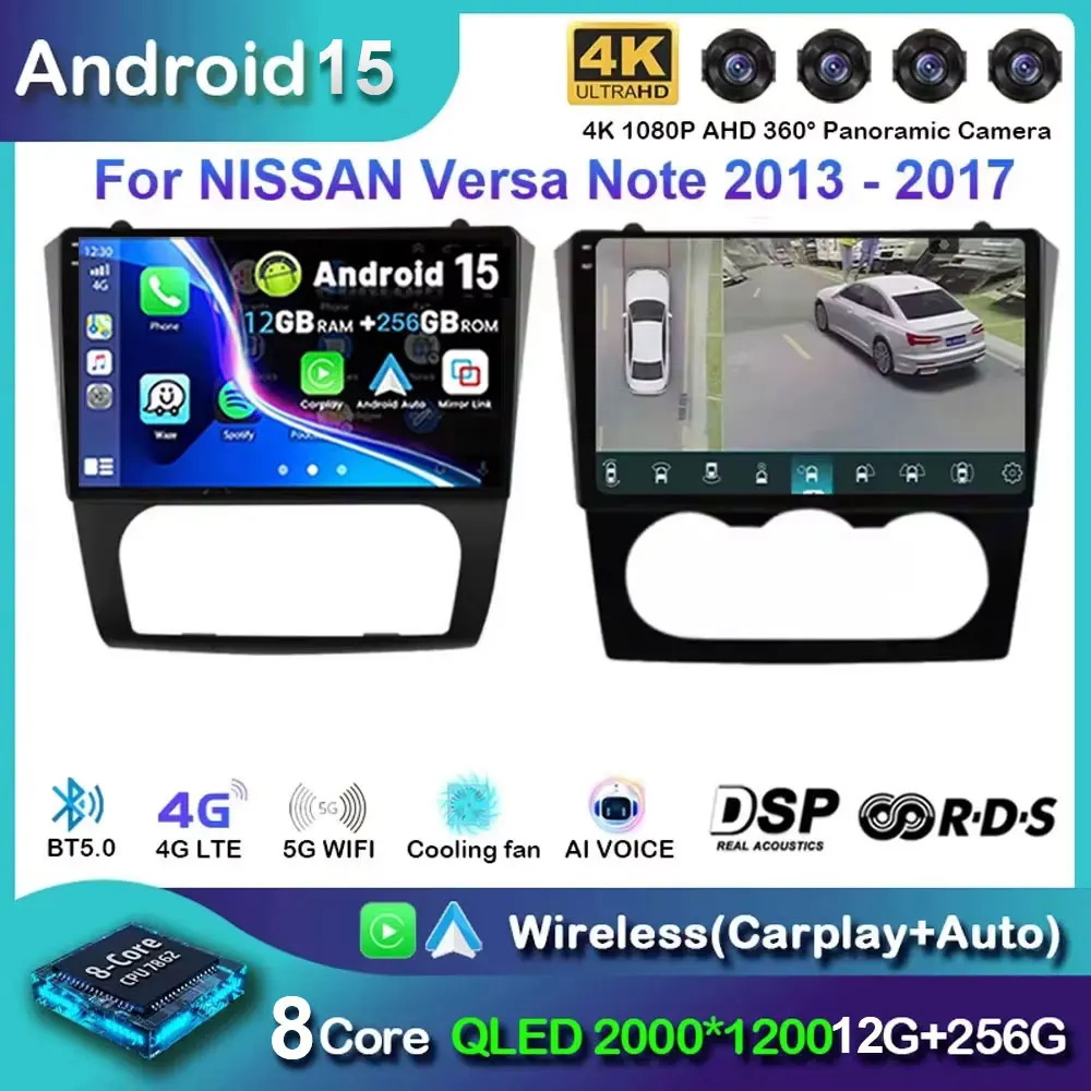 

Android 15 Carplay Auto Wifi + 4G Autoradio Voor Nissan Altima Teana 2008-2012 Multimedia Videospeler Gps Navigatie Stereo Audio