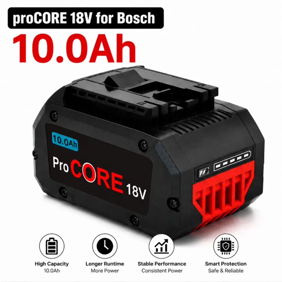 ProCORE Ersatzakku für Bosch 18V 8Ah 10Ah BAT609 BAT618 GBA18V80 Professional Akkuwerkzeug