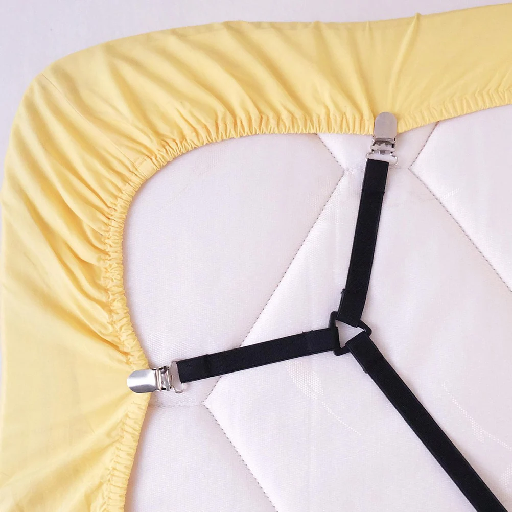 

2Pcs Anti-Skid Clasp Bedspreads Built-in Bungee Cord Lock Keeps Sheets Tight Easy to Use for Air Mattresses and Non-Standard Bed