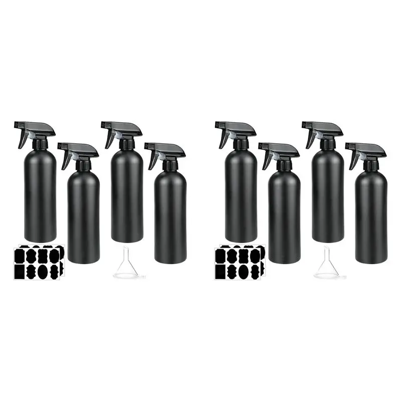 Pack Of 8 Spray Bottles,500 Ml,Plastic Spray Bottles,Hairdressing Spray Bottles,Plant Spray Bottle For Hair,Cleaning-[Qahk Wild]