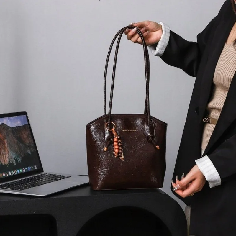 

Кожаная сумка через плечо для свиданий и вечеринок, элитная, в парижском классическом винтажном стиле, повседневная сумка-тоут кросс-боди, гламурная женская сумка для вечерних выходов и свиданий