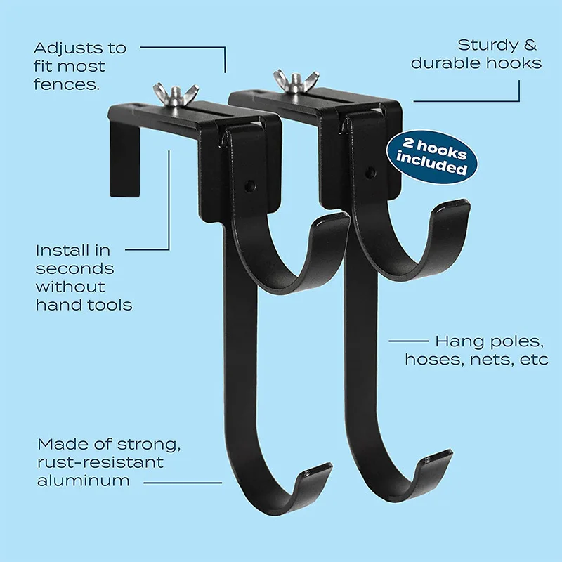 Adjustable Aluminum Telescopic Rod Fixed Hook Swimming Pool Accessories