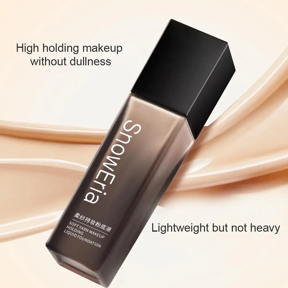 SnowEria fond de teint liquide doux léger imperméable impeccable doux fond de teint mat Base maquillage hydratant correcteur maquillage