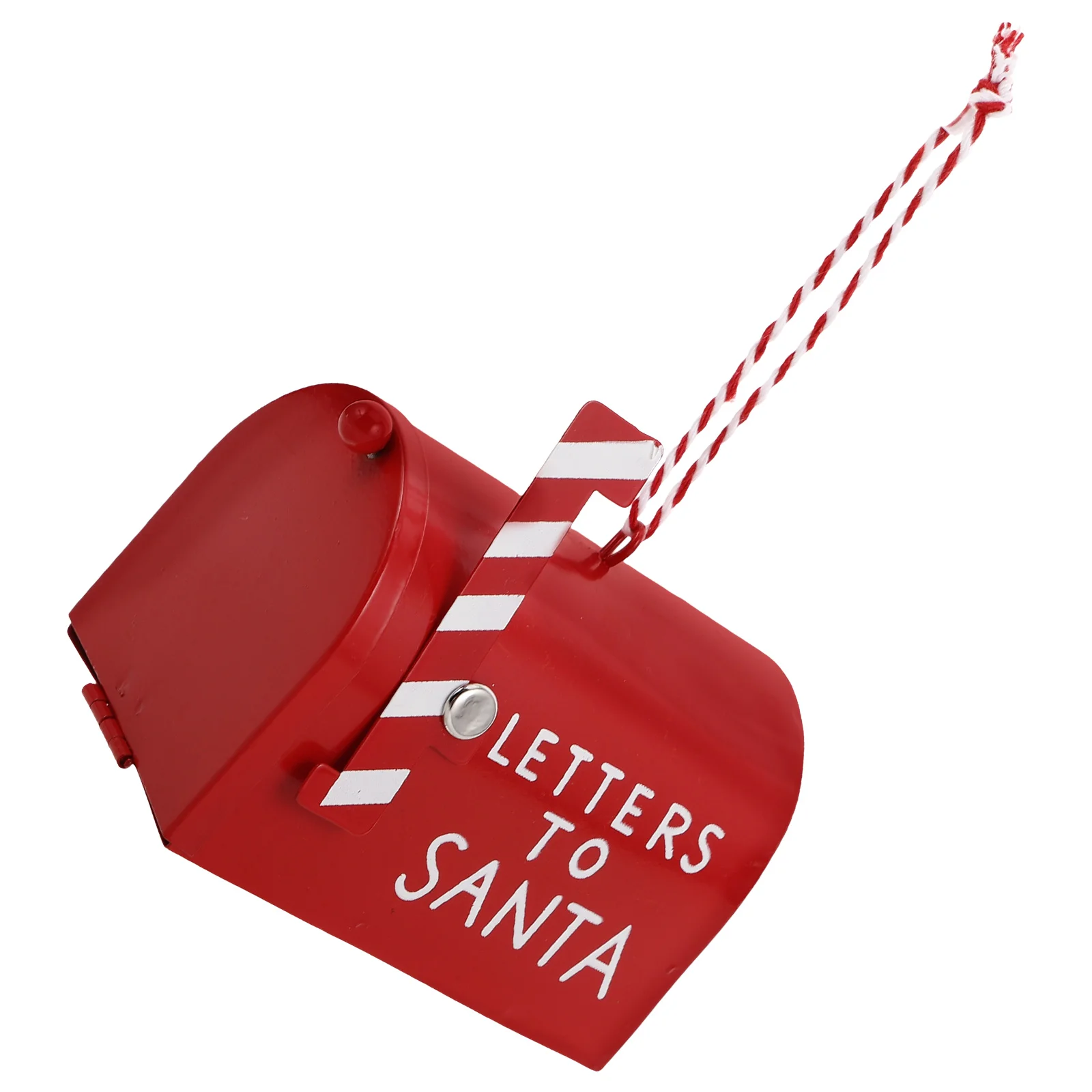 

Wrought Iron Mailbox Decoration Red Mini Ornament Christmas Tree Hanging Santa Letter Holder Xmas Pendants Holiday Gifts Festive