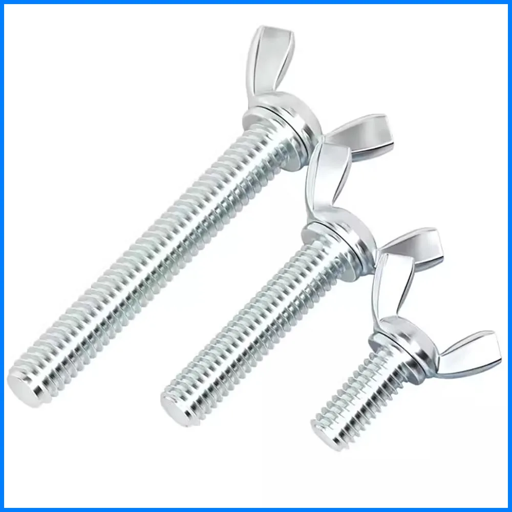 304 Stainless Steel Butterfly Screw, Hand Twisted Sheep Horn Butterfly Screw, Butterfly Bolt M3M4M5M6M8M10M12