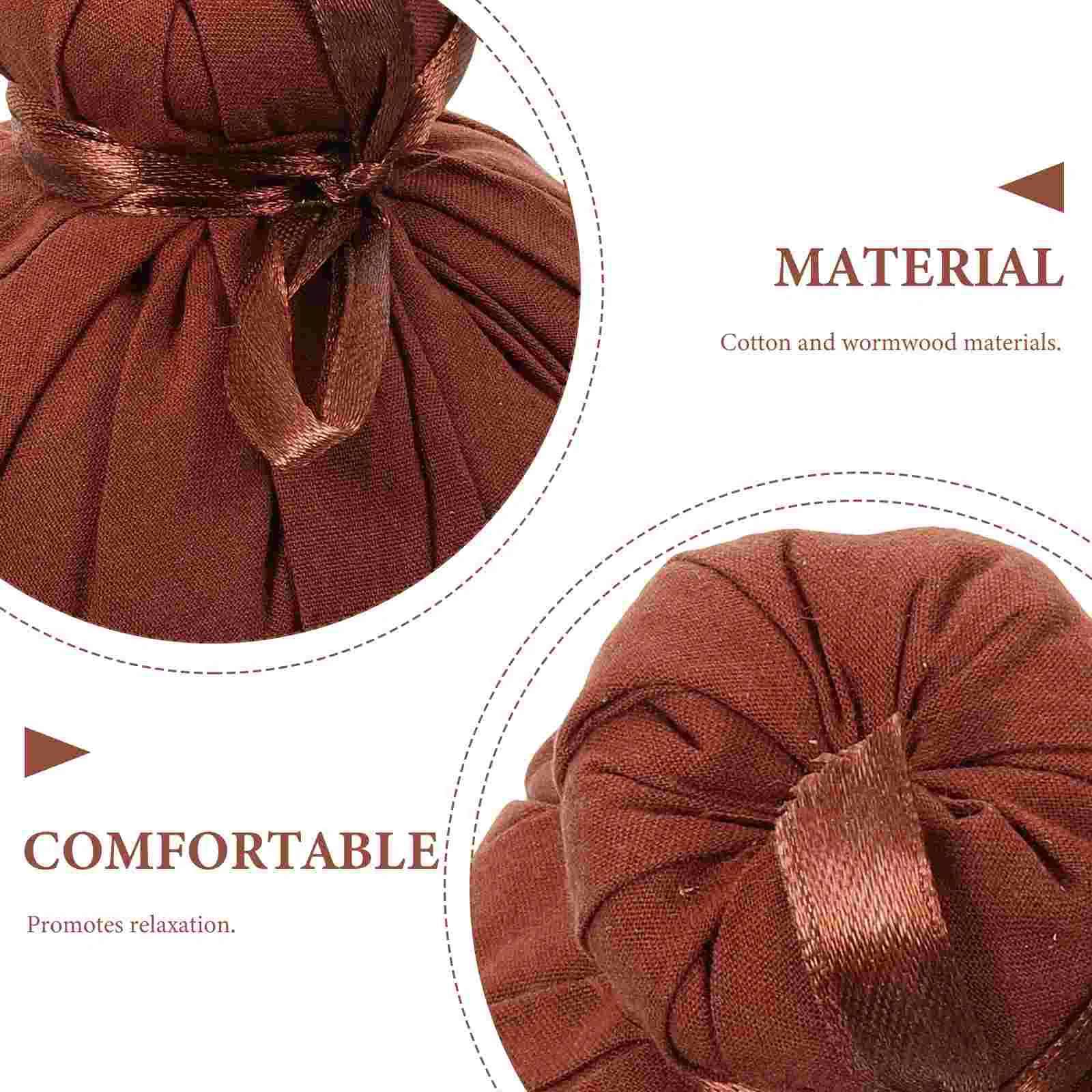 2 Pcs Spa Massage Ball Chinese Medicine Bag Warming Cotton Portable Balls Compress