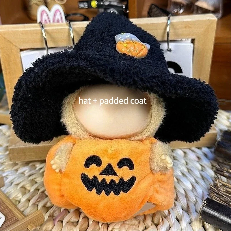 For Labubu Doll Clothing Set Hat（NO Doll）17cm Clothes Shoes Doll DIY Accessories Training Sitting Party Games Toys Gifts