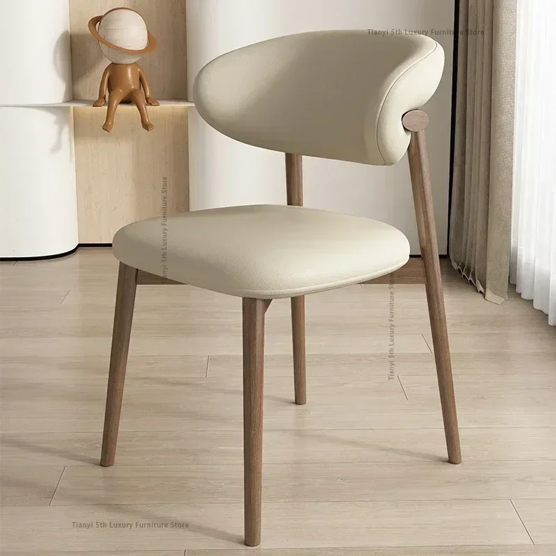 

Nordic Modern Simple Home Furniture Comprising Exquisite Solid Wood Dining and Desk Chairs with An Elegant Italian Luxury Style