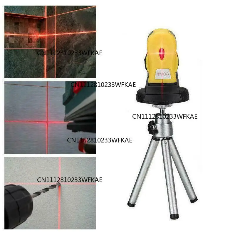 Laser horizontal line marker 360-degree adjustable diagonal line drawing with bracket infrared cross 2-line laser wire bonder
