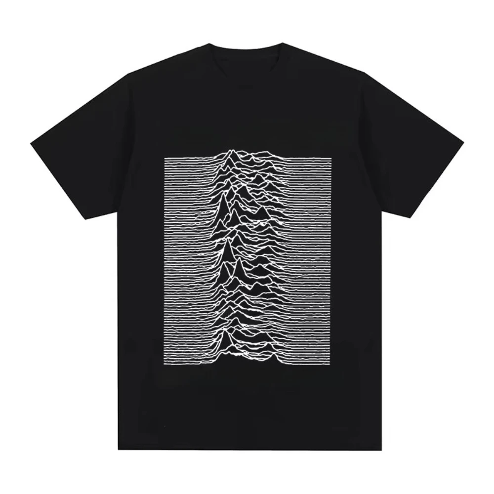 Joy Division Creative Line Print T‑Shirt 2026 Summer High Quality Cotton Casual Comfortable Streetwear Tops For Men Women