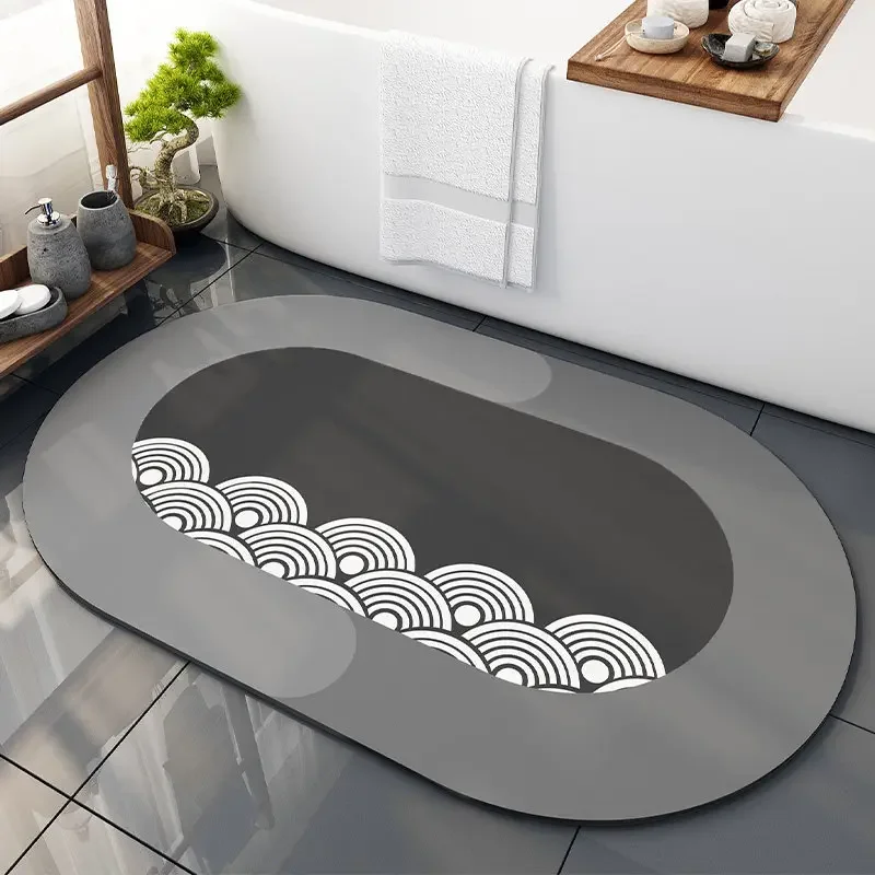 Bath Mats Anti-slip Napa Skin Absorbent Dry Feet Toilet Doorway Carpet Rug Family Entrance Door Floor Mats Bedroom Kitchen Soft