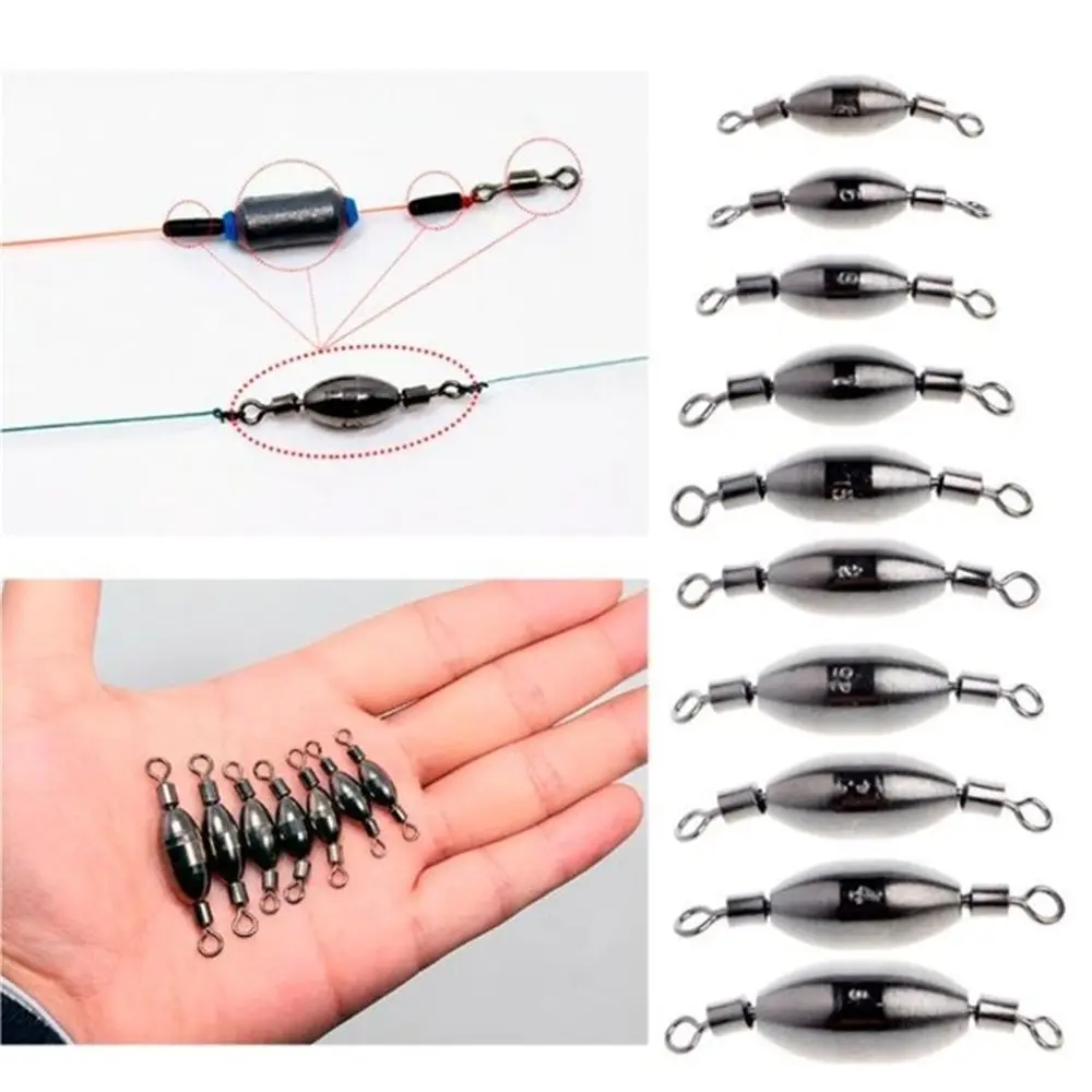

Metal 5Pcs Fishing Swivels Sinkers Counterweight Fishing Tools Connecting Connector Tackle Accessories