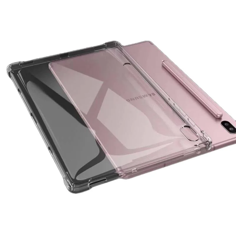 

Прозрачный чехол для планшета Samsung Tab S7 S8 S9 S10 Plus Ultra FE A9 A8 A7 S6 Lite, противоударный мягкий чехол