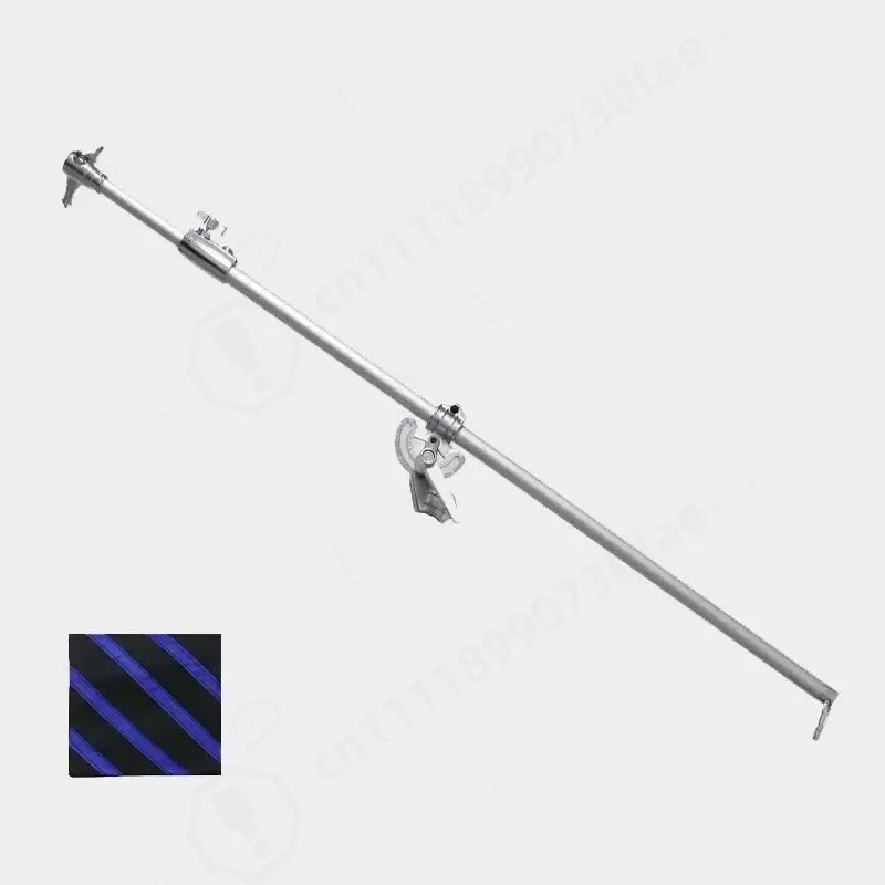 210cm Aluminum Alloy Boom Arm, Adjustable Telescopic Crossbar, Flexible Extension Bar for Studio Light Stand Photography