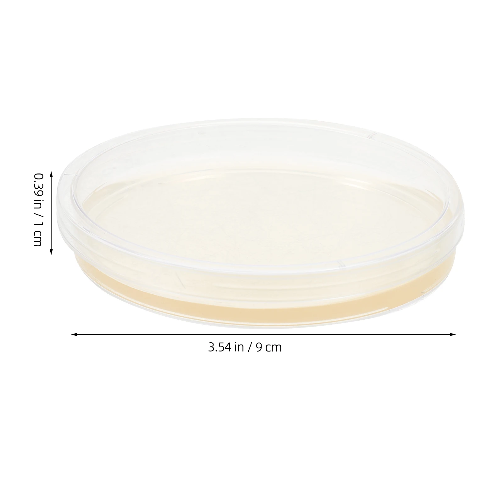 Placas de petri de ágar pré-vertidas portáteis, placas de petri de ágar, projetos científicos, prato de cultura de laboratório, teste de petri de plástico selado para crianças com 10 peças