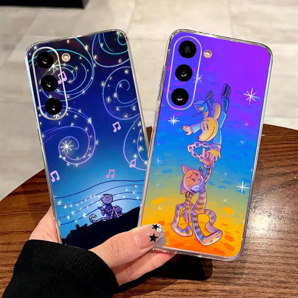 P-Petey dog man  Phone Case For Samsung A71 A55 A51 A52 A35 Cover Transparent Silicone Phone Cover