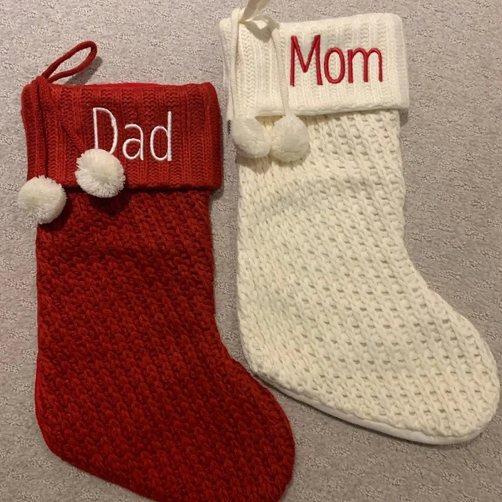 Christmas New Embroidered Socks Santa Claus Snowman Xmas Stockings New Year Home Christmas Tree Fireplace Decoration Gift Socks