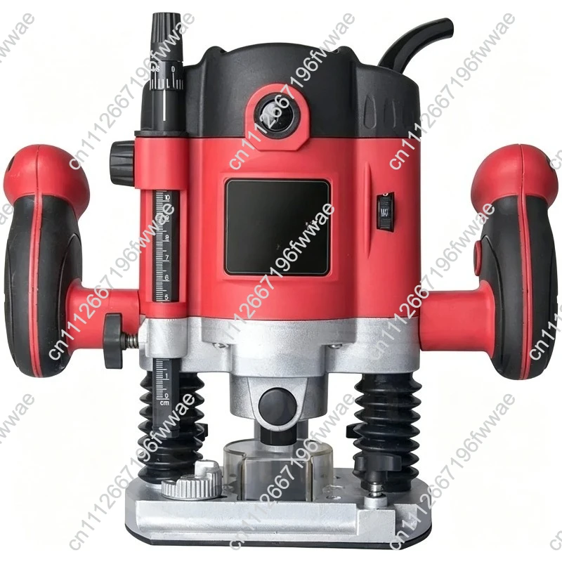 For 1500W Woodworking Electric Trimmer  Wood Engraving Slotting Trimming Machine Carving Router Slotting With Milling Cutter