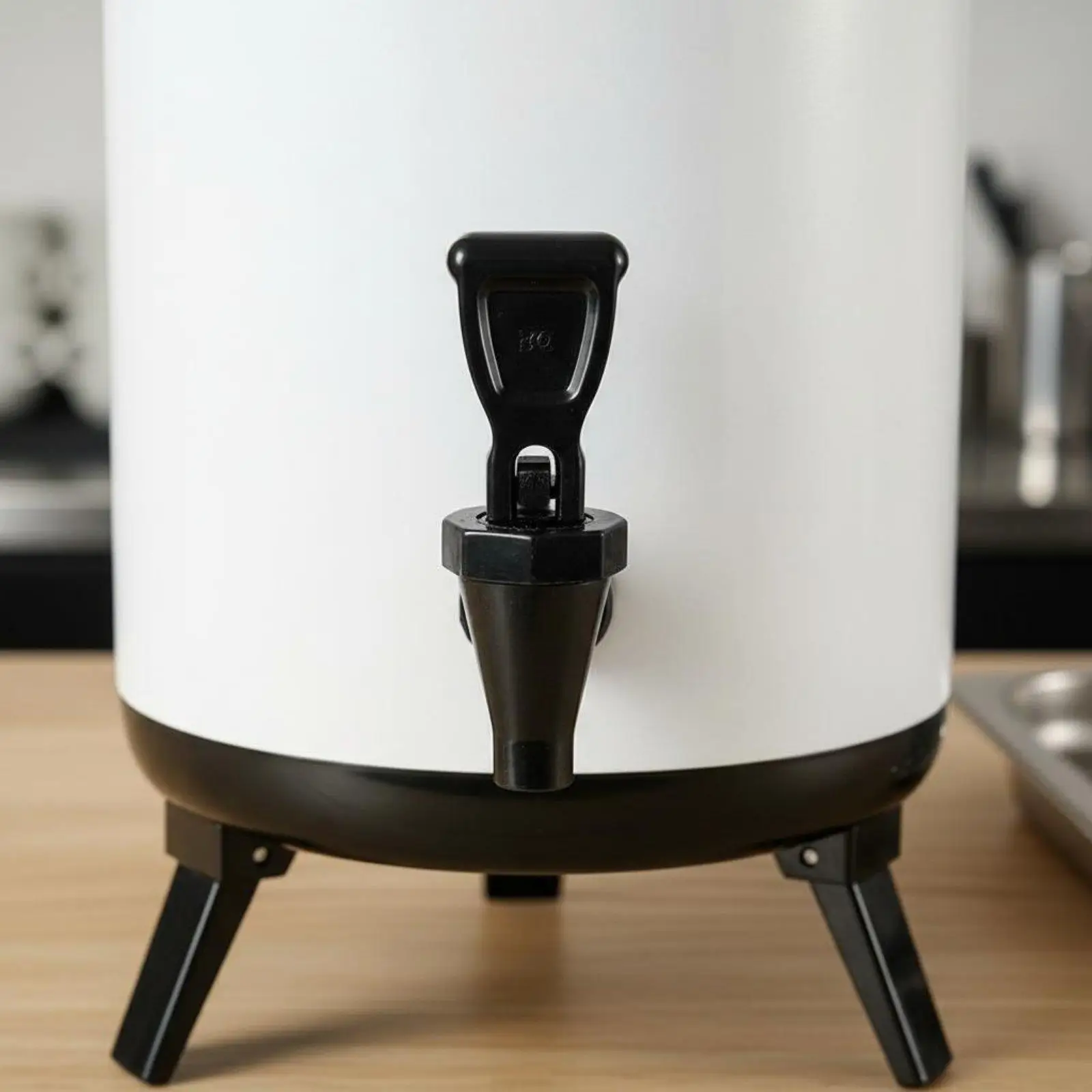 Insulated Beverage Dispenser with Precision Faucet Stainless Steel Drink Barrel for Hot Coffee and Cold Water Dispensing