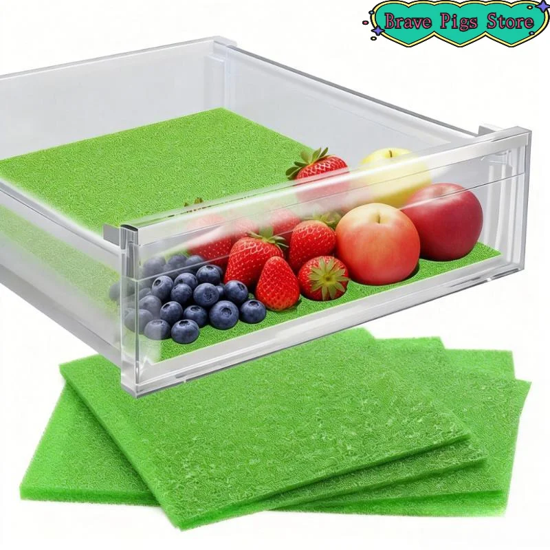 [HM]2/3/5/10PCS Reusable Fruit Veggie Life Extender Liner For Fridge Refrigerator Drawers Produce Prevents[HM]