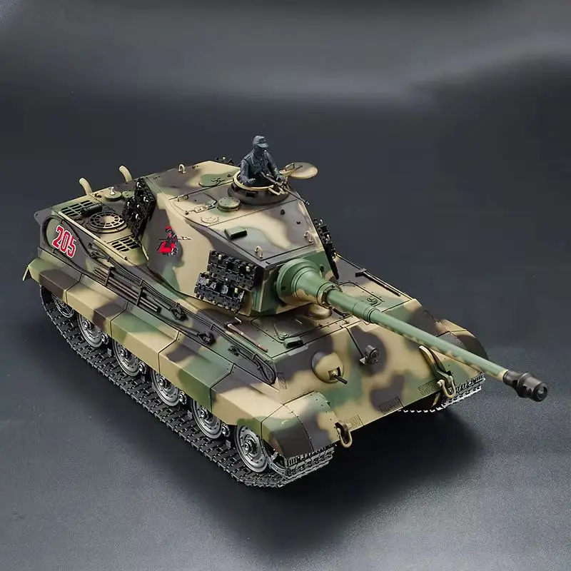 헹롱 3888A 독일 타이거 킹 헨셸 메탈 RC 중전차 자동차 발사체 2.4G 무선 조종 모델 다기능 장난감