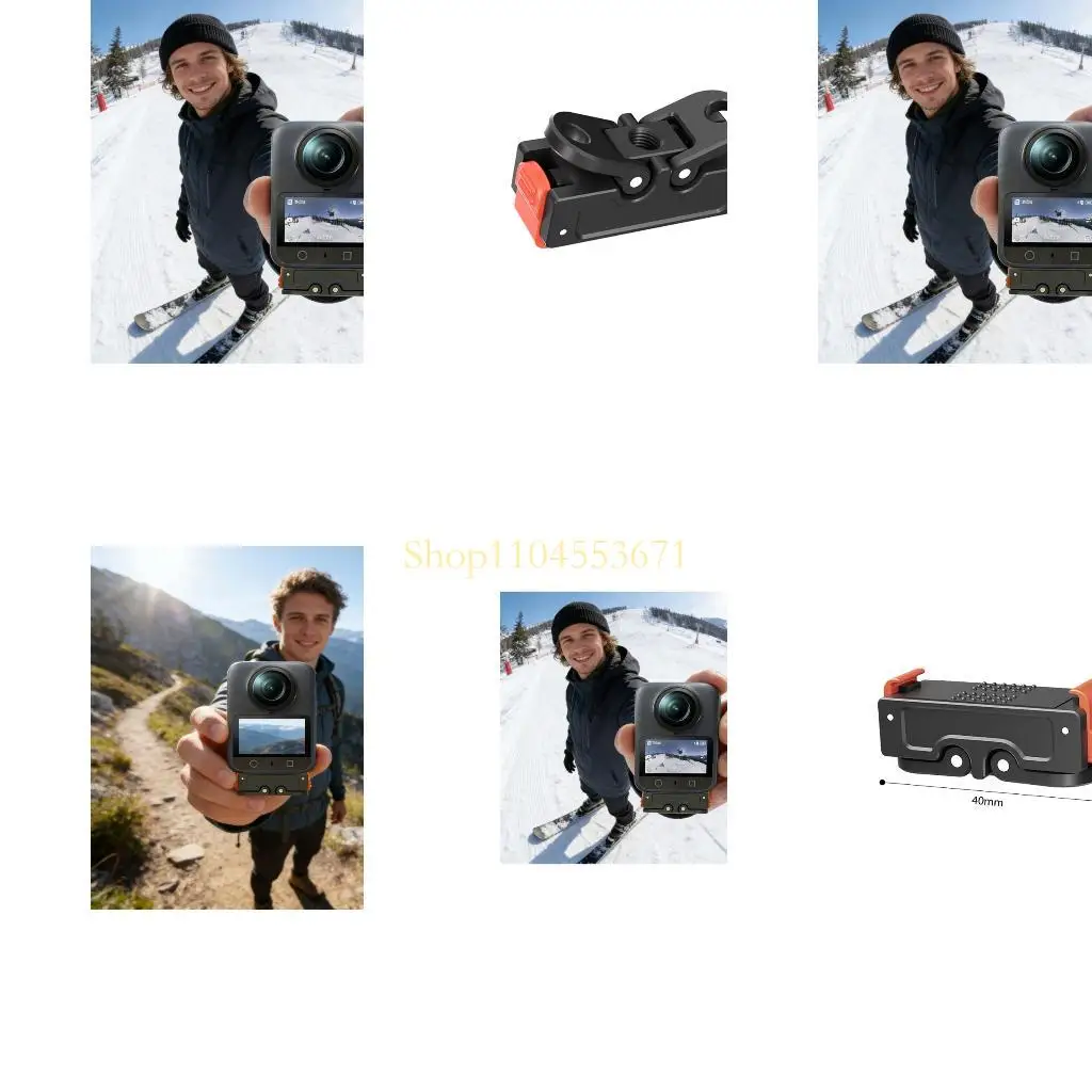 

Best Seller Flexible Action Camera Holder Having Combined Link Carefully Crafted Metal Frame