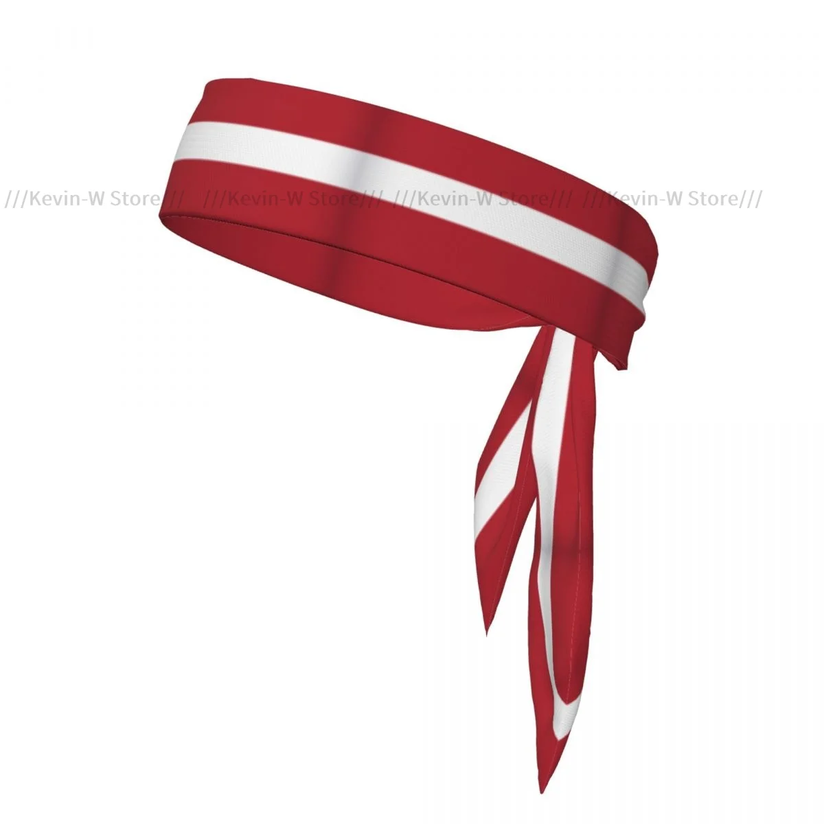 Latvia Flag Print Bandanas Hairband Head Tie Sports Headband for Running Tennis Karate Athletics Brief Style