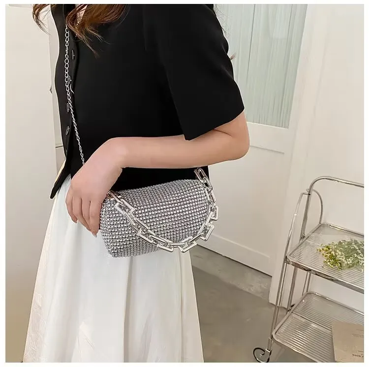 

Women's Shoulder Bag Fashion Hand Bags Wallet Portable Tote Handbags for Daily Commute Crossbody Bags Diamond Pillow Bag