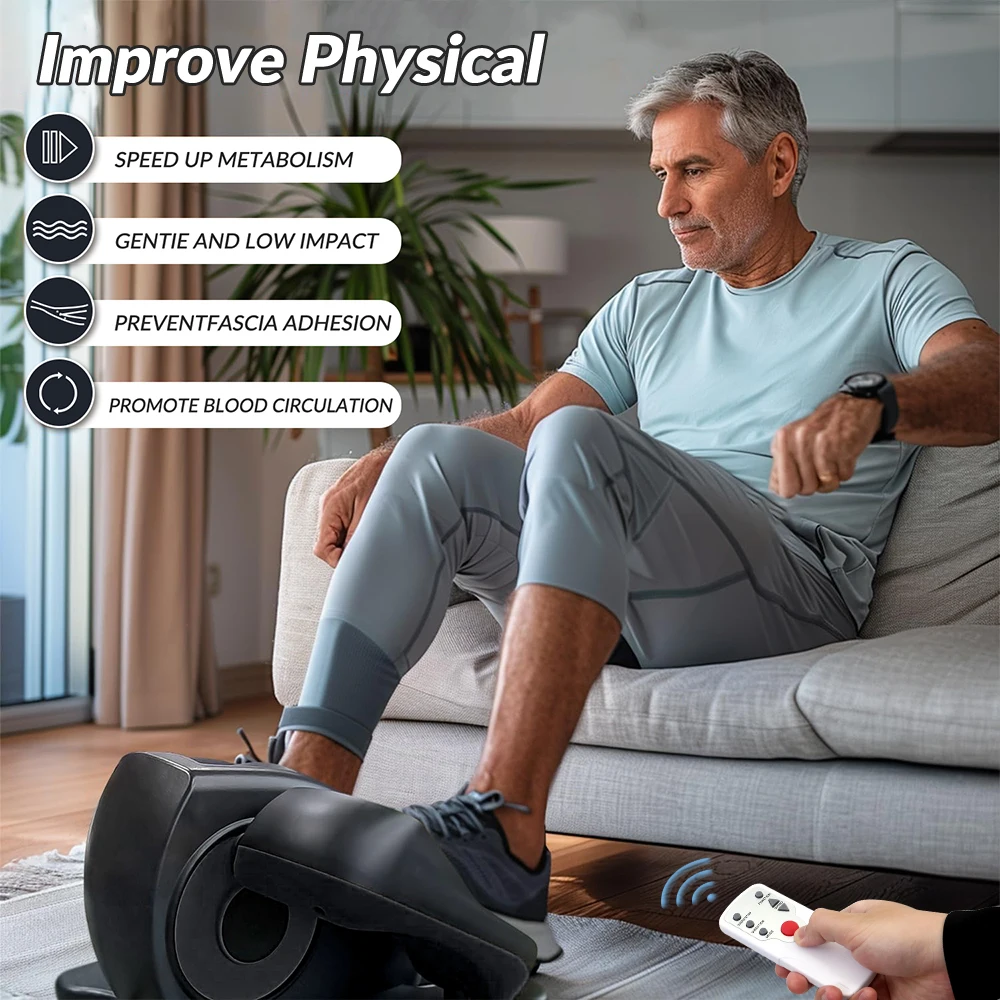 آلة كهربائية بيضاوية الشكل تحت المكتب دواسة التمارين الساق المنزل اللياقة البدنية الصغيرة متعددة الوظائف الصامتة مدرب صغير محمول #5