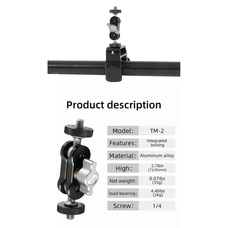 SLR 카메라 매직 핸드 1/4 인터페이스, 휴대폰 사진 필 라이트 브래킷, 범용 조정, 이상한 손, 1 피스