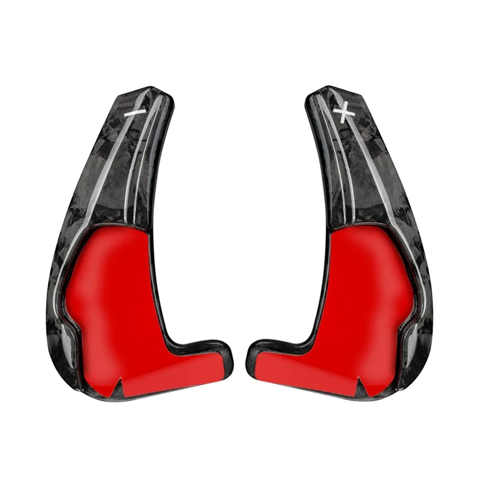 

T-carbon Car Accessories Carbon Fiber Car Steering Wheel Extension Paddle Shifter Fit for New Jeep Dodge Hellcat