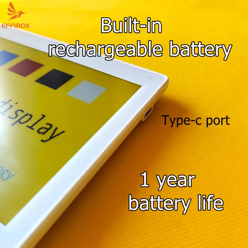 Full Color Eink Signage with WiFi 7.3 Inch Colorful epaper Display Wireless Electronic Paper Screen