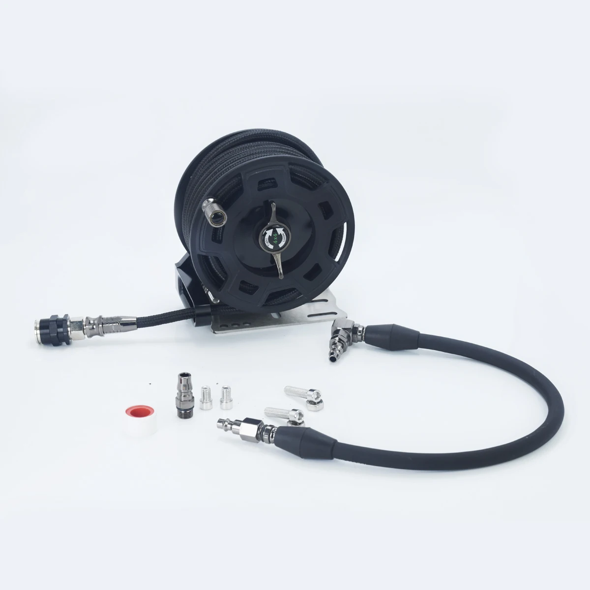 에어 드럼 자동 텔레스코픽 리커버리 릴 전동 드럼 얀 클램프 튜브 에어 펌프 에어 튜브 자동 수리 미용 공압 도구