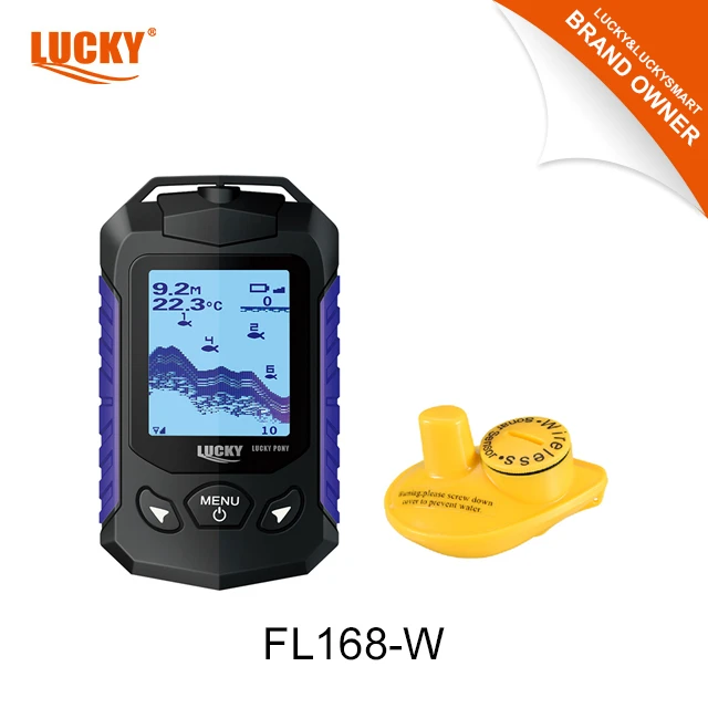 Lucky Fish Finder FL168-W 2.8inch Dot-Matrix Display With Wireless Sensor