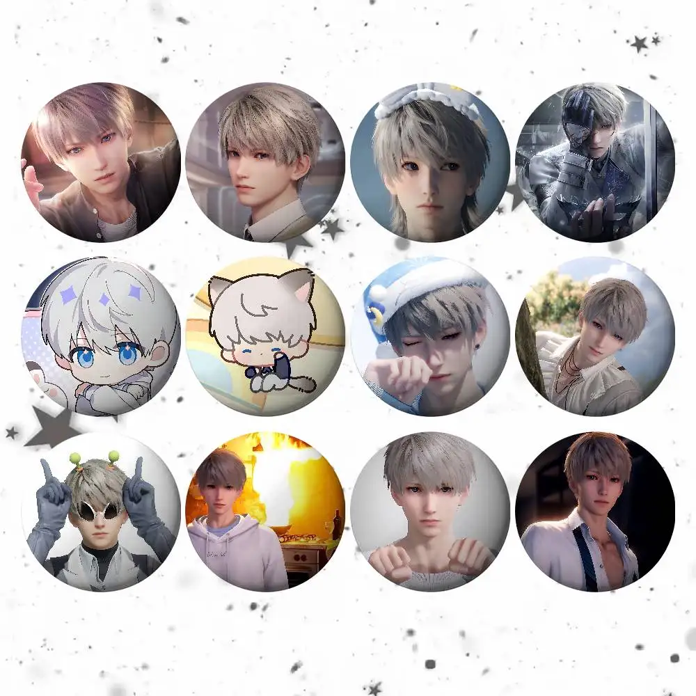 

Savier Love And Deep Space Brooches Stylish Ornament Pins Exquisite Round Badge Bag Accessories Jewelry Gifts