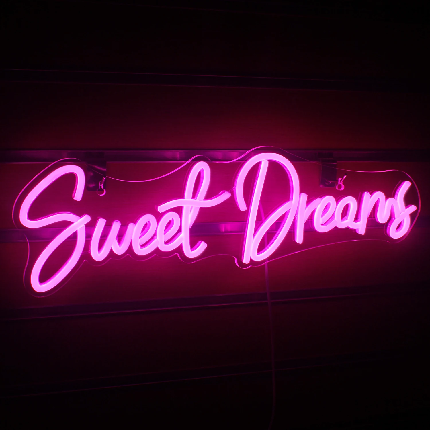 Sweet Dreams Neon Sign For Wall Decor LED Lights Letter Bedroom Room Decoartion Wedding Party Bar Club Marriage Wall Decor Lamp