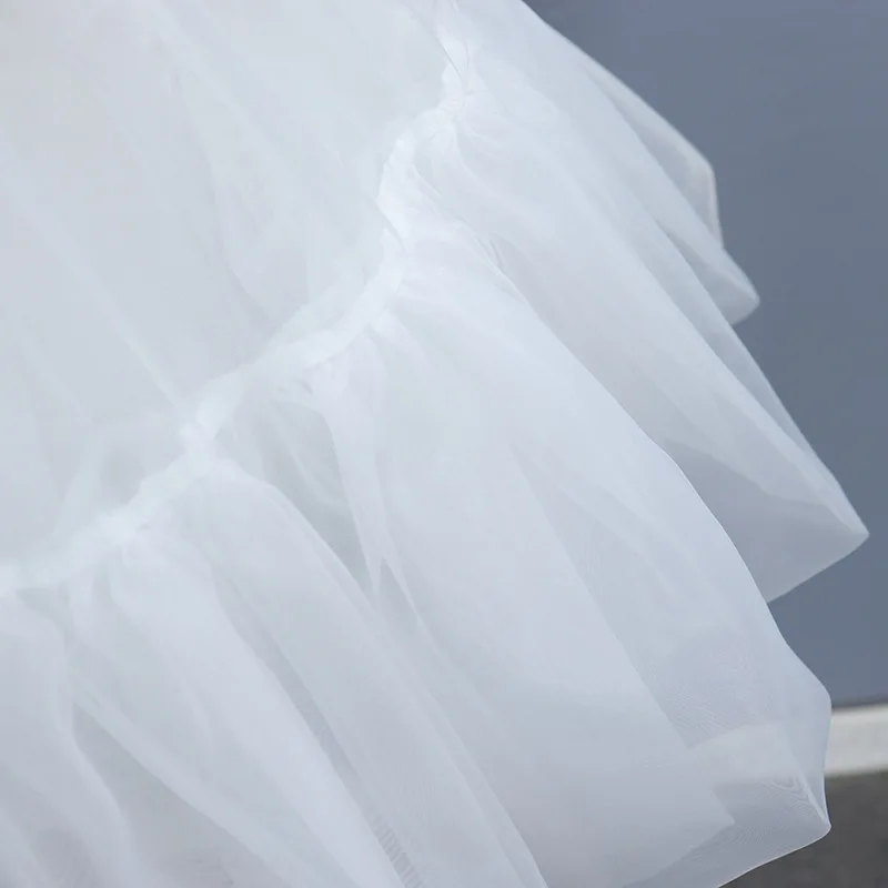 Enagua de Ballet blanca de alta calidad, enagua de tul con volantes, crinolina corta, enaguas nupciales, Jupon para niñas y niños