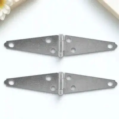 

2pcs 100Mm Hinge For Door Cabinet Wood Heavy Shed Gate Hinge Duty Fence Barn Shed Gate Hinges Iron Hardware Hinges