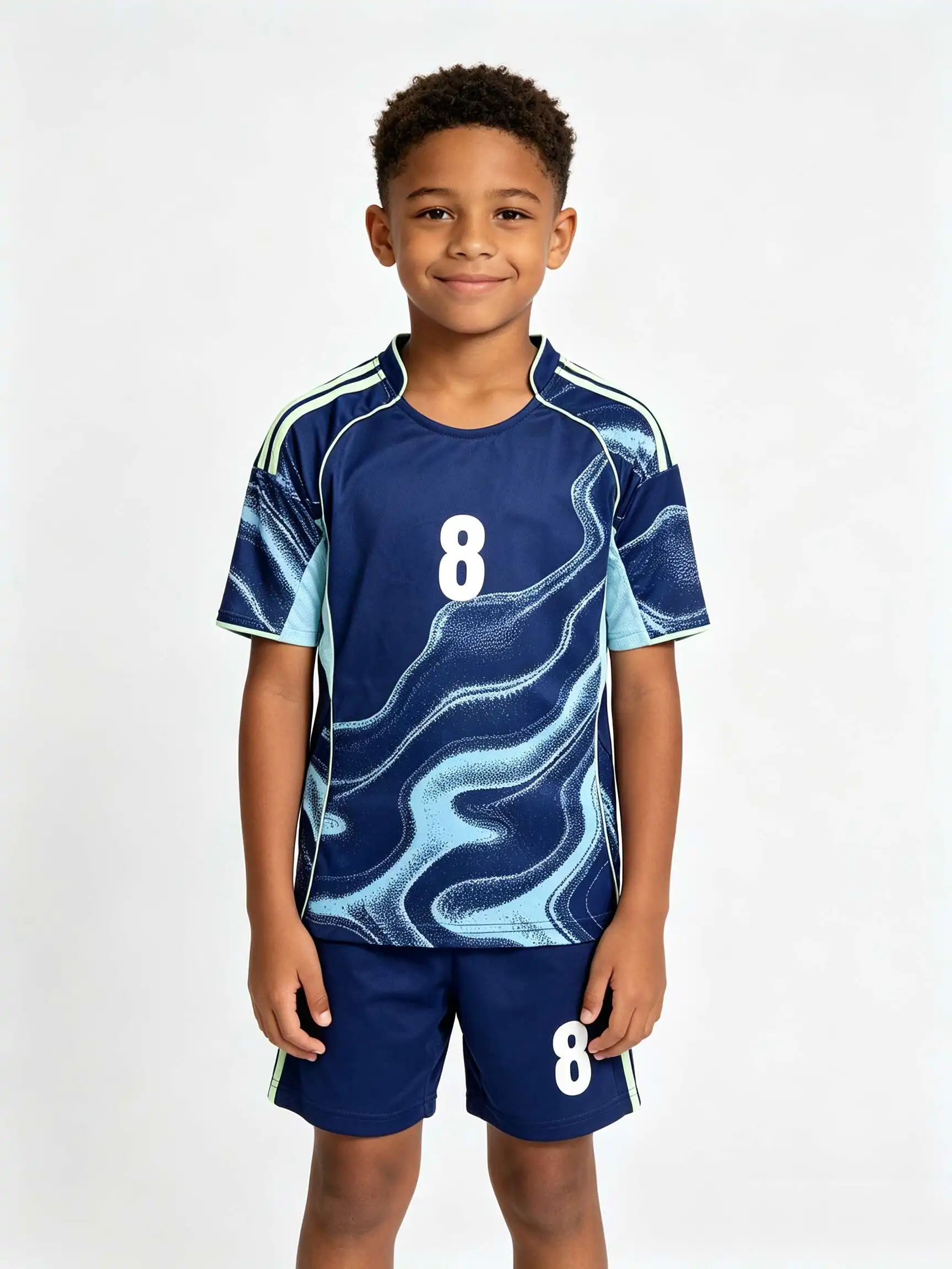 26/27 Unisex Blank Soccer Jersey Set, Kids & Adults Training Uniforms for WHITE    School Sports, Running & Team Events view 6