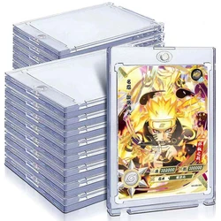 Naruto Card Brick 35PT Magnetic Holder Card Cover Brick Naruto Anime Cards Photo Frame Display Stand porta oggetti da collezione