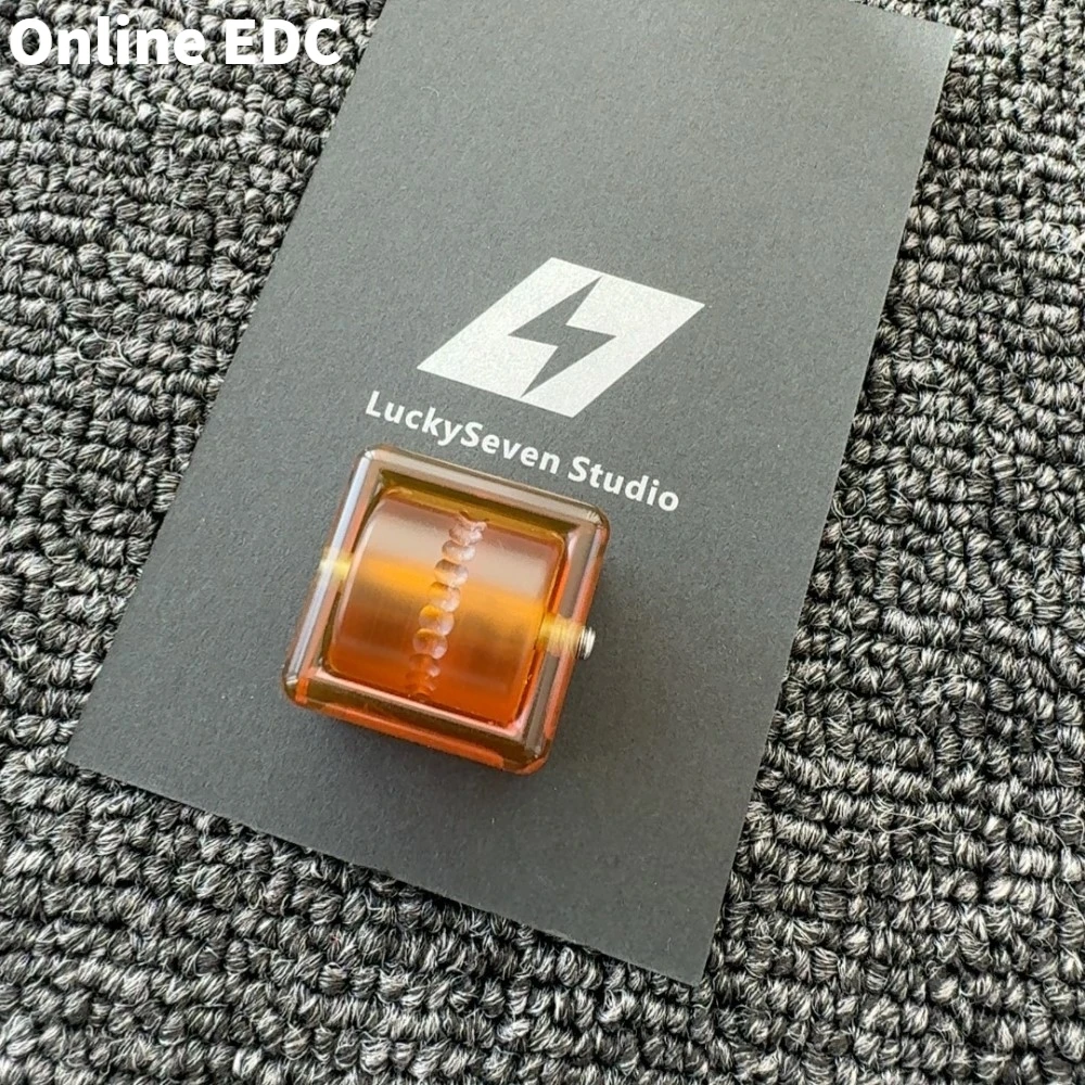 Used EDC Toys L7 EDC Pudding PEI Ratchet Fidget Spinner Stress Relief Toy Office Desk Accessories Anxiety Relief Gadgets